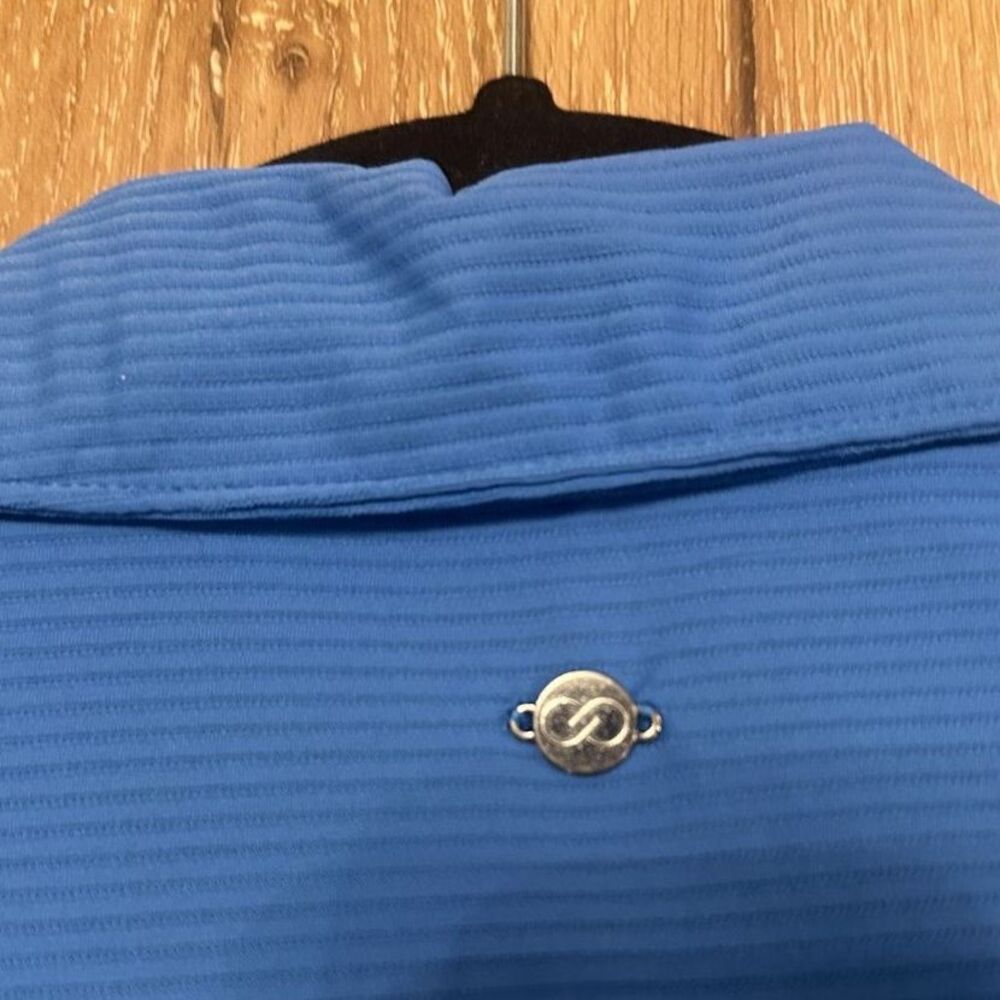 Women's Calia Renew Polo Sleeveless Activewear Shirt Royal Blue XL EUC!